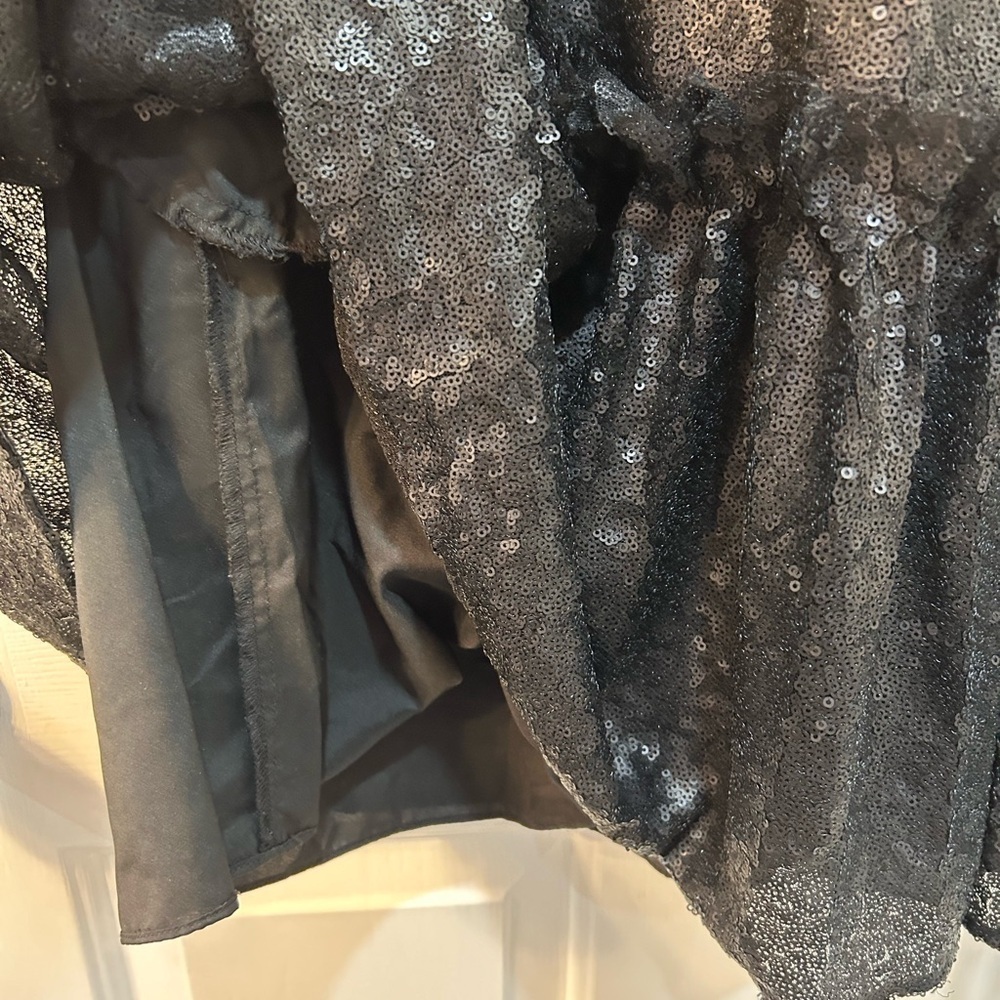 Sea New York Rachelle Sequin Tunic Dress Size S Black Cocktail NYE Party Pockets - Picture 7 of 12